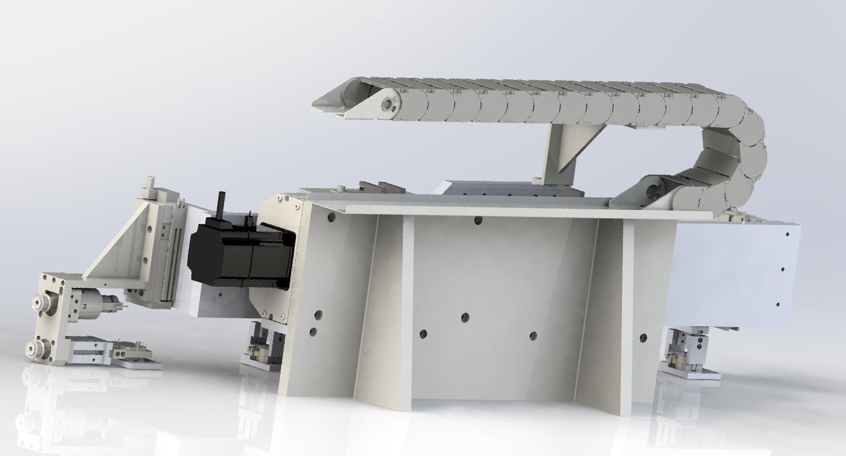 Feeding conveying and rotating module mechanism 3D model_4