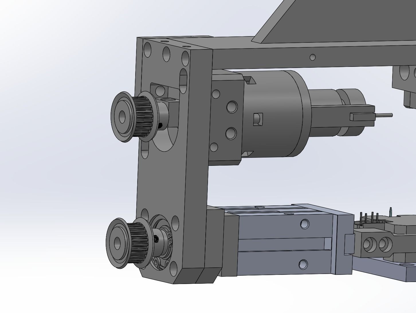 Feeding conveying and rotating module mechanism 3D model_2