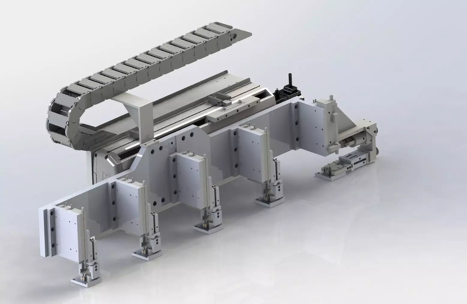 Feeding conveying and rotating module mechanism 3D model_0