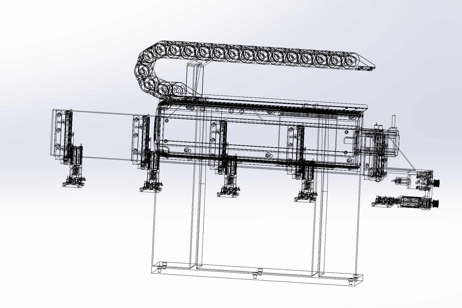 Feeding conveying and rotating module mechanism 3D model_11