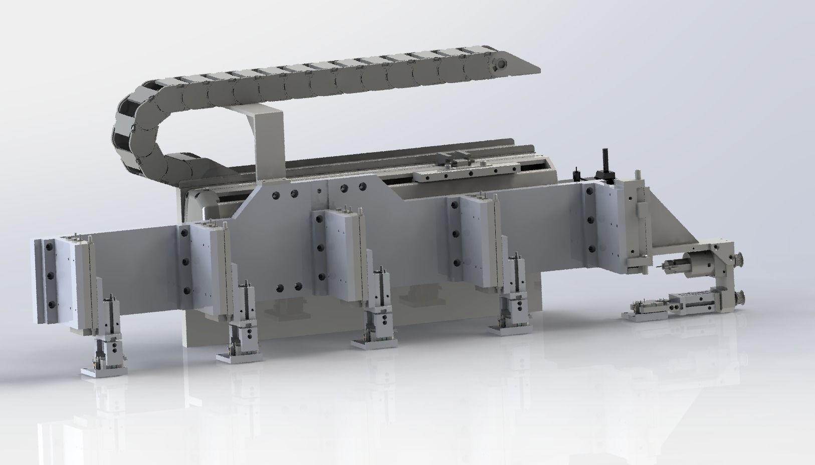 Feeding conveying and rotating module mechanism 3D model_1