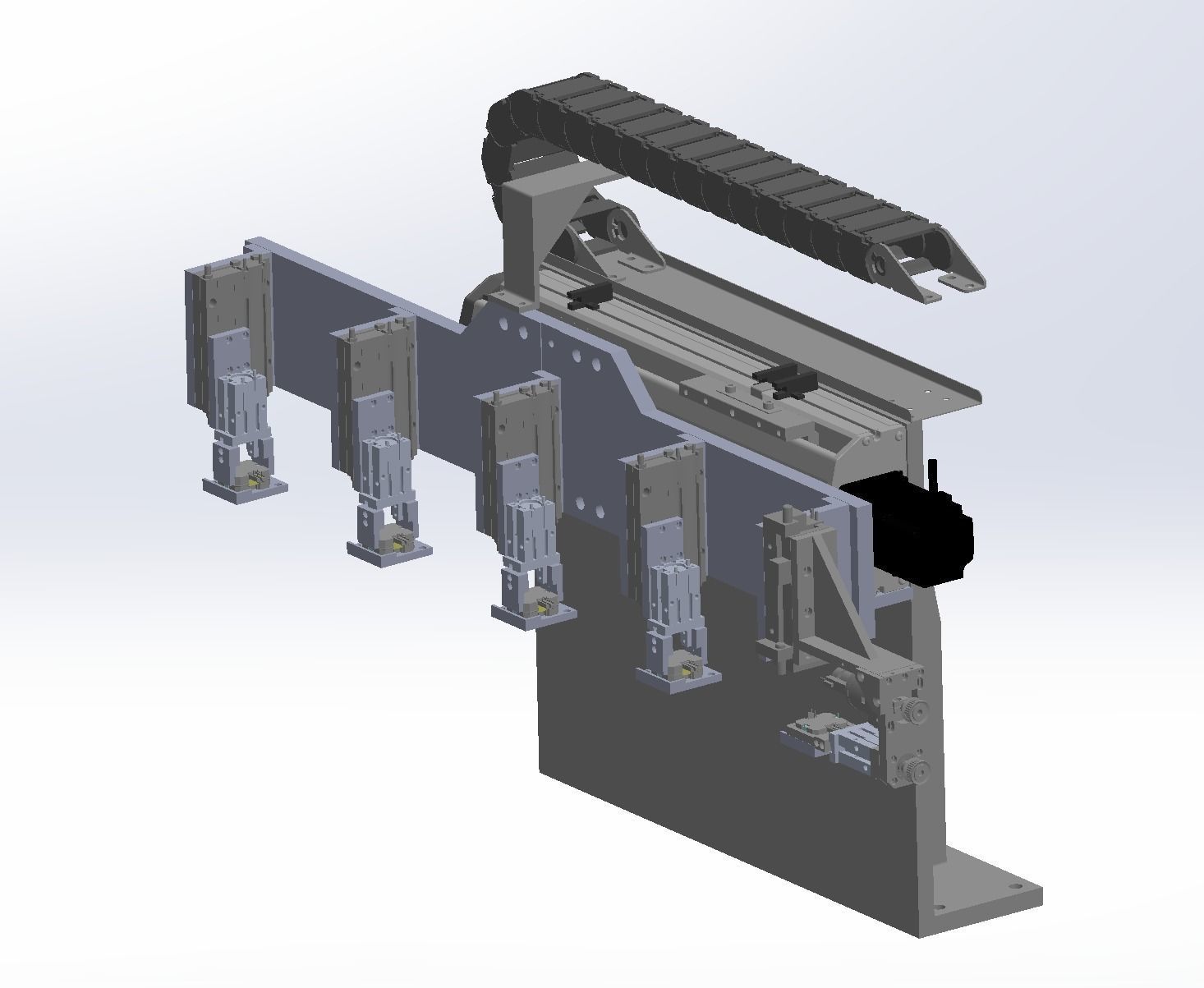 Feeding conveying and rotating module mechanism 3D model_5