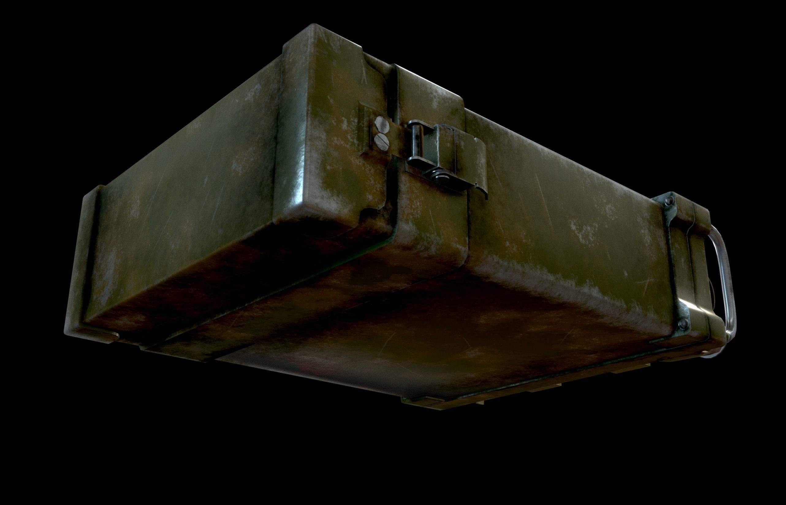 AN - PRC-77 Portable Radio Transceiver - Detailed Military Radio Low-poly 3D model_5