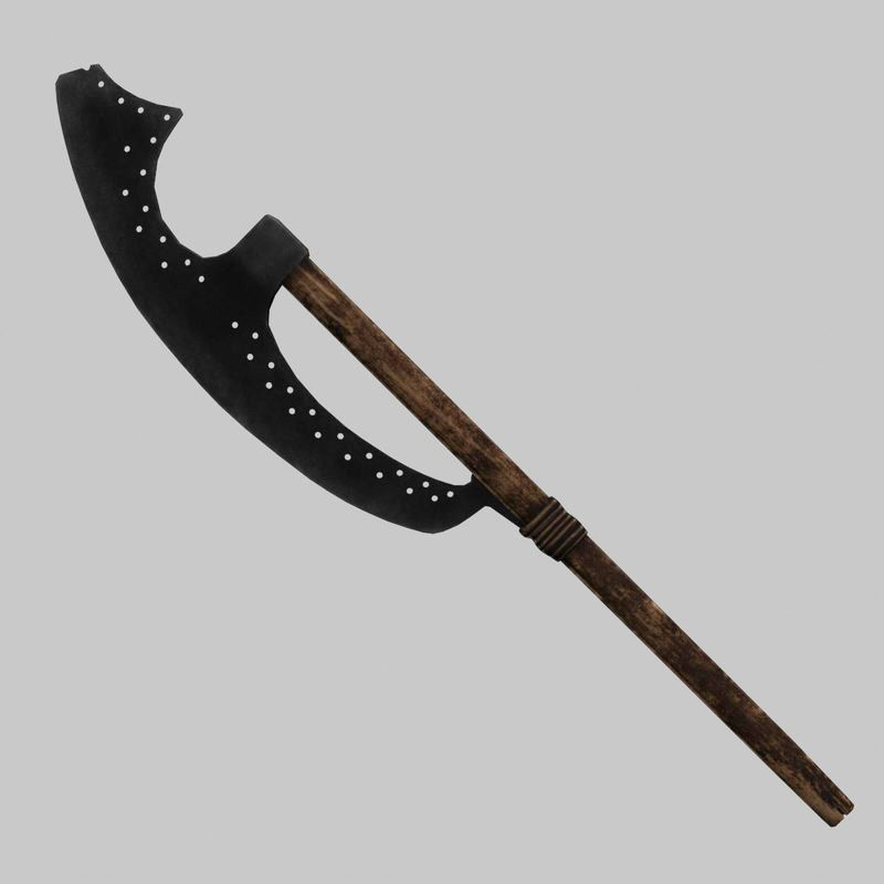 Russian polearm 3D model_5