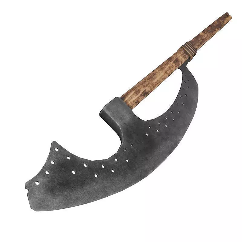 Russian polearm 3D model_0