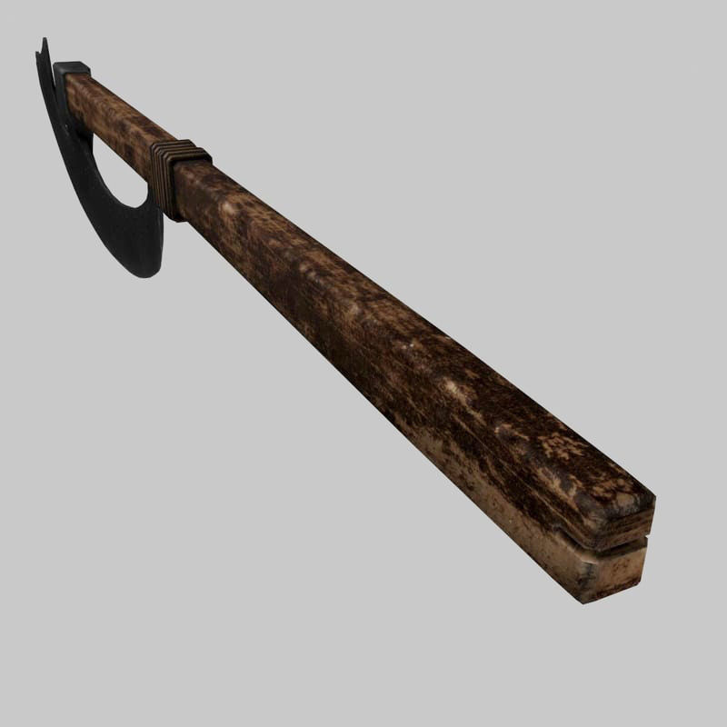 Russian polearm 3D model_9