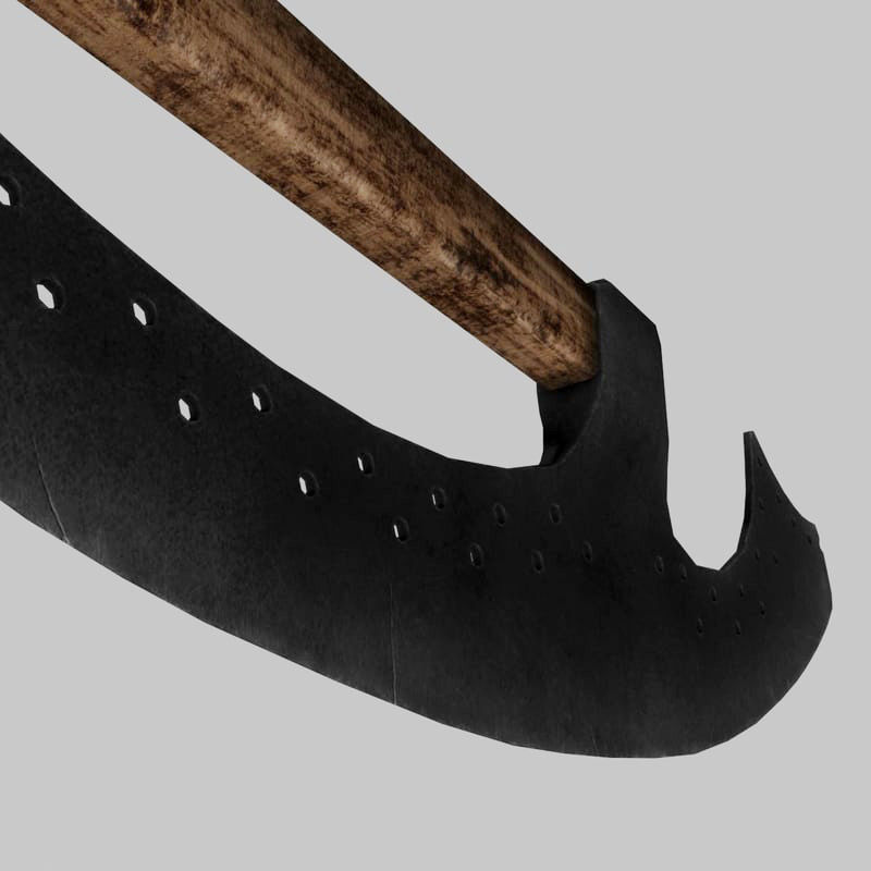 Russian polearm 3D model_1