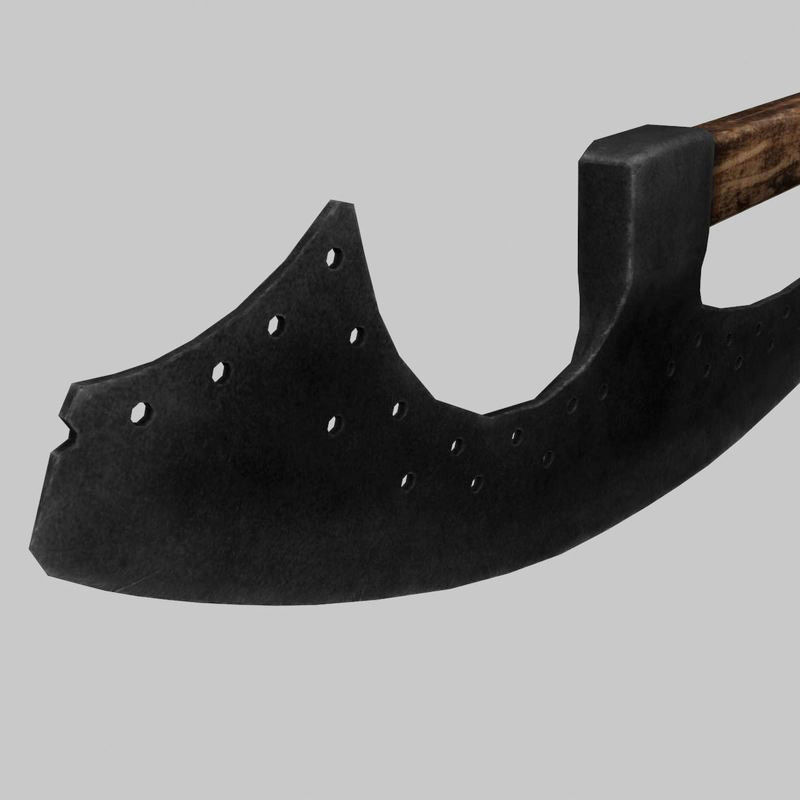 Russian polearm 3D model_6