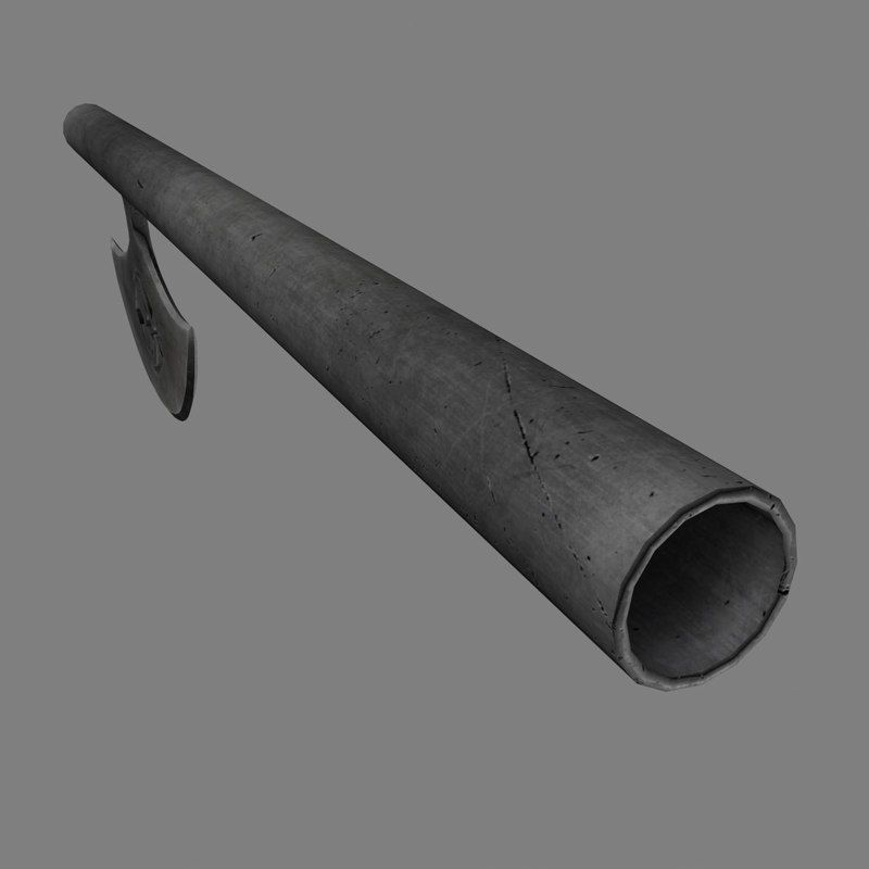 Sikh symbol hatchet 3D model_10