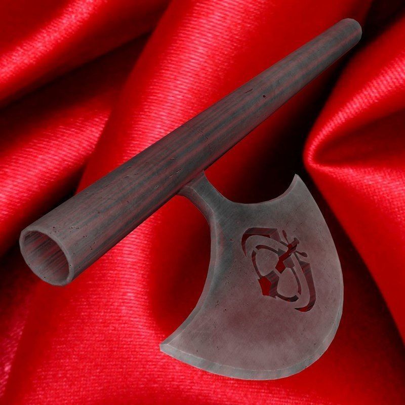 Sikh symbol hatchet 3D model_2