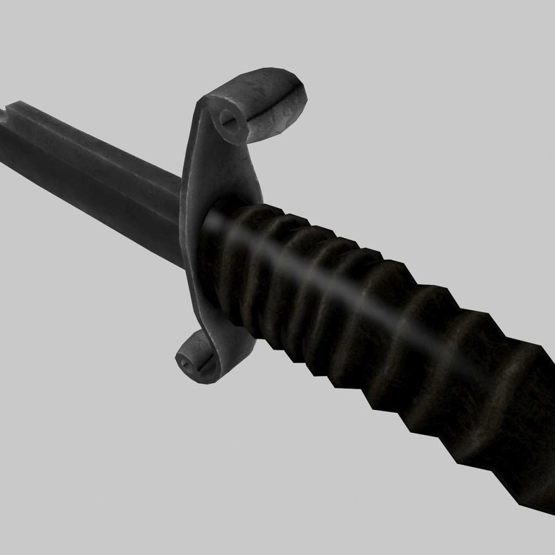 Spanish fighting dagger 3D model_10