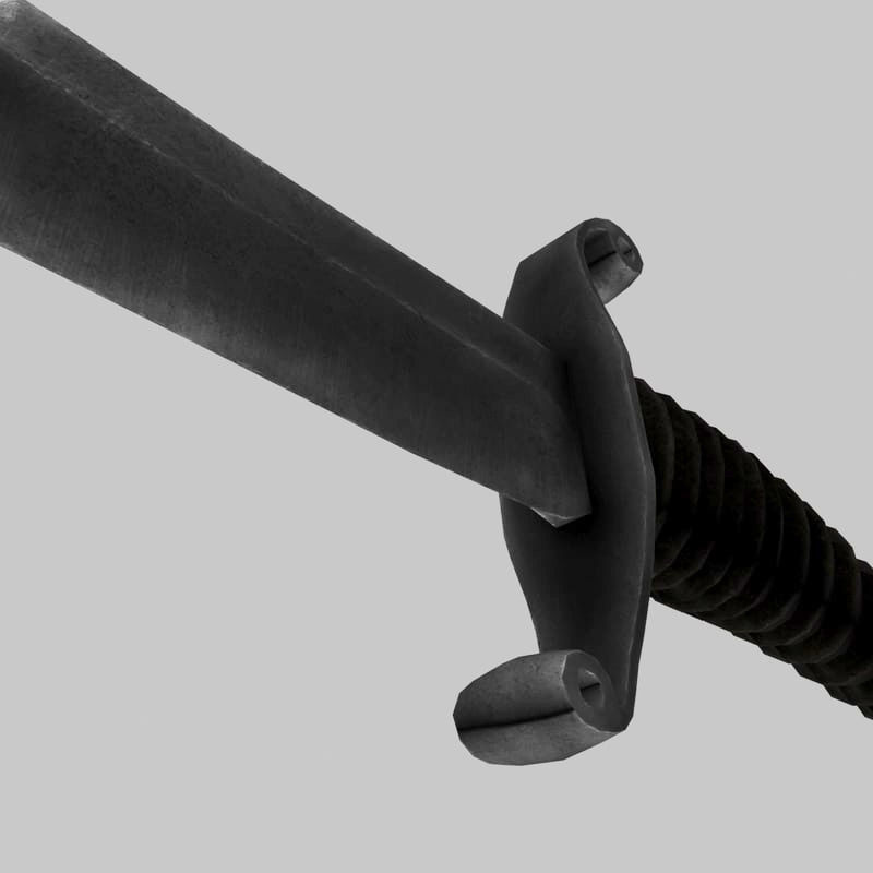 Spanish fighting dagger 3D model_9