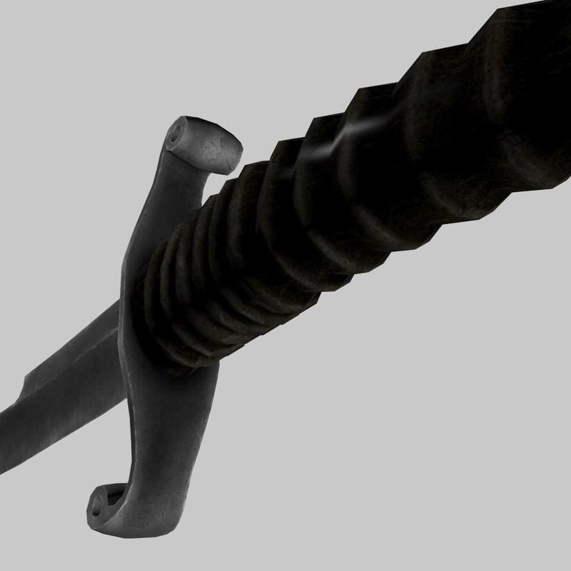 Spanish fighting dagger 3D model_11