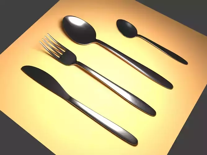 Cutlery forks and spoons - forks and spoons