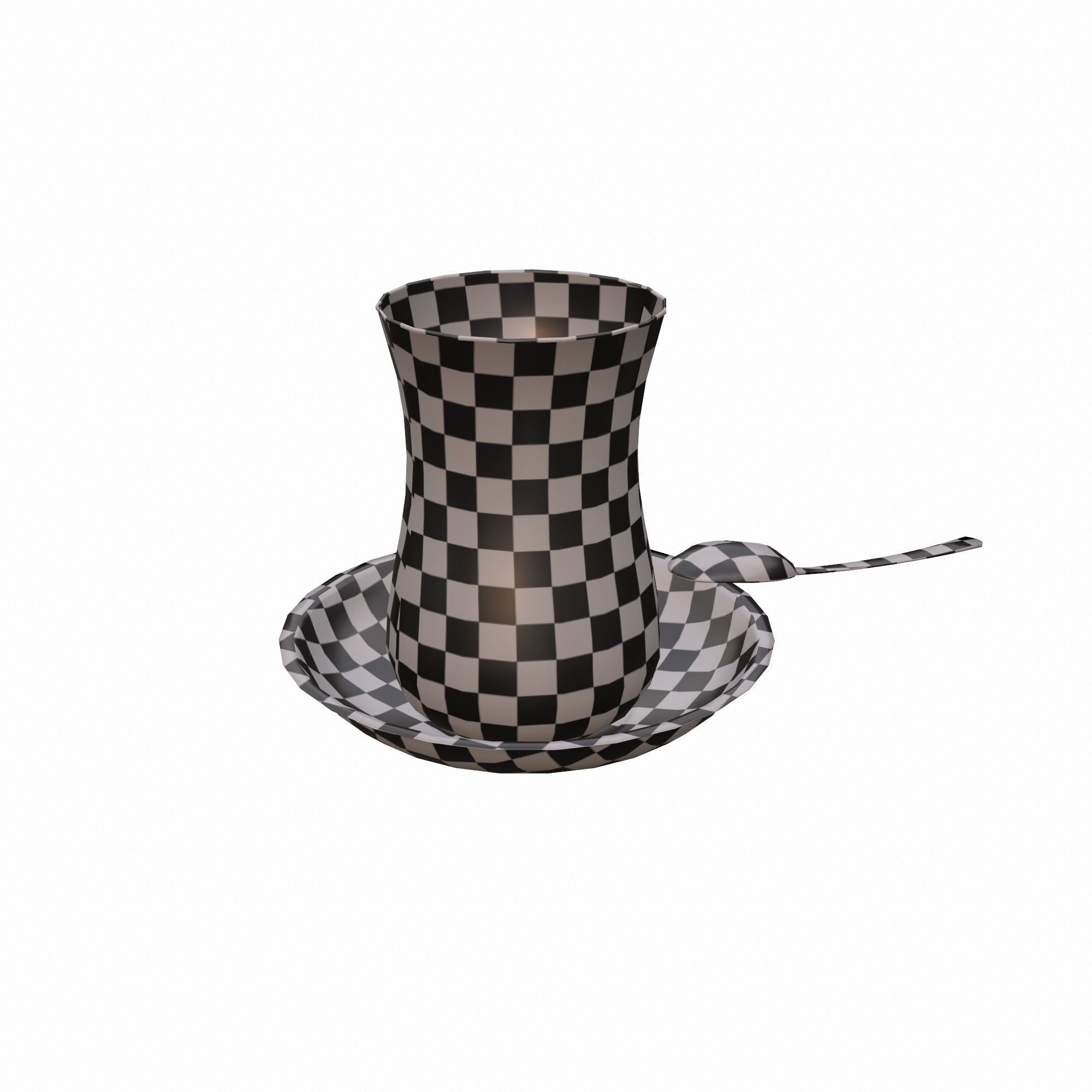 Turkish Tea Glass - RC Low-poly 3D model_9