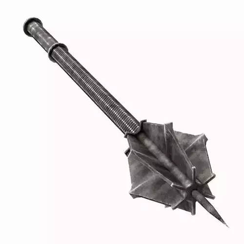 Steel ceremonial mace