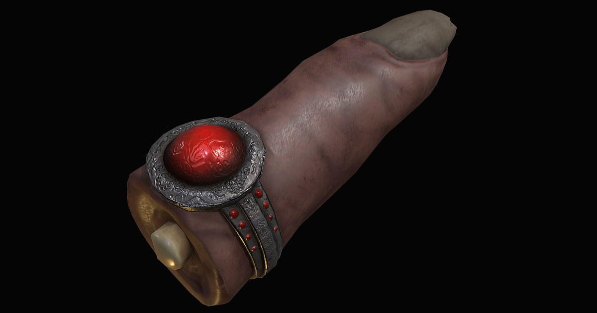 Evidence Finger Low-poly 3D model_4