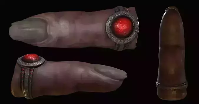 Evidence Finger Low-poly 3D model