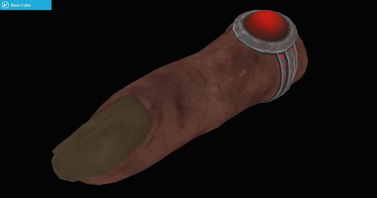 Evidence Finger Low-poly 3D model_12