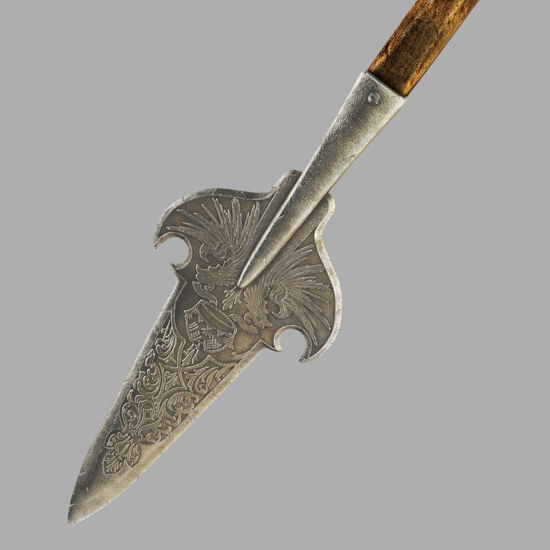 Swiss polearm 3D model_4