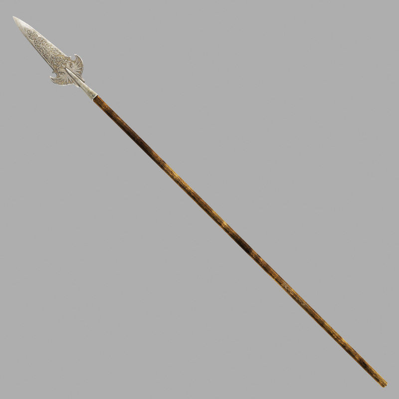Swiss polearm 3D model_2