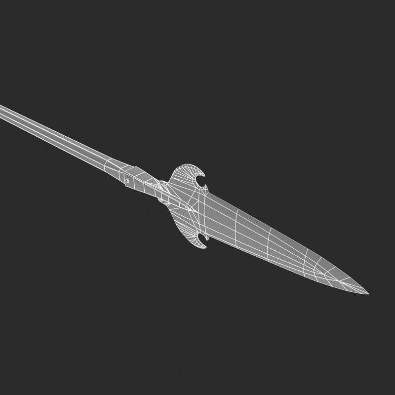 Swiss polearm 3D model_7