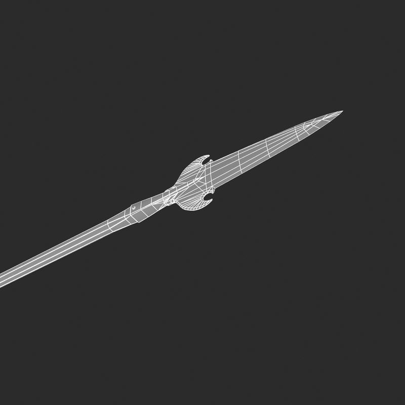 Swiss polearm 3D model_8