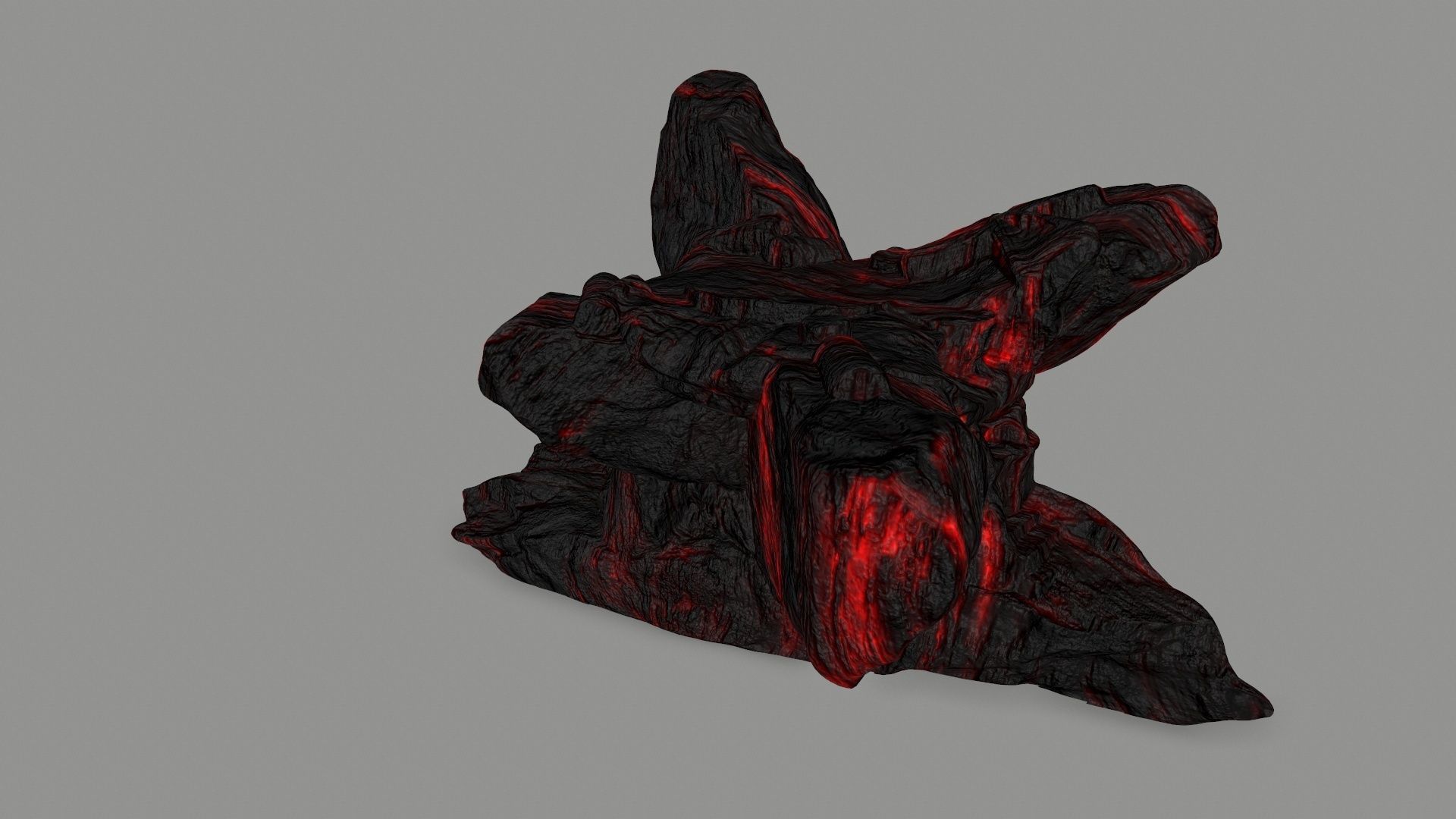 lava temple Low-poly 3D model_7