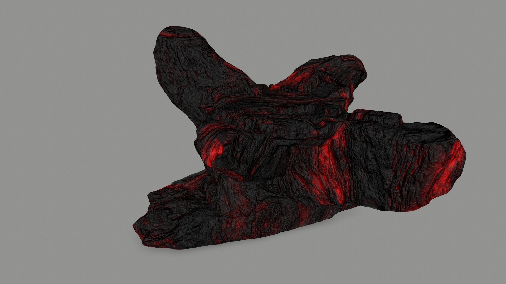 lava temple Low-poly 3D model_1