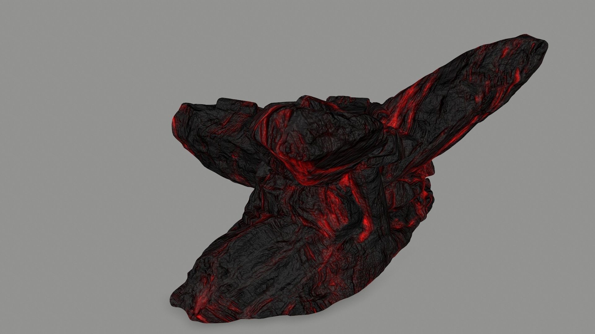 lava temple Low-poly 3D model_5