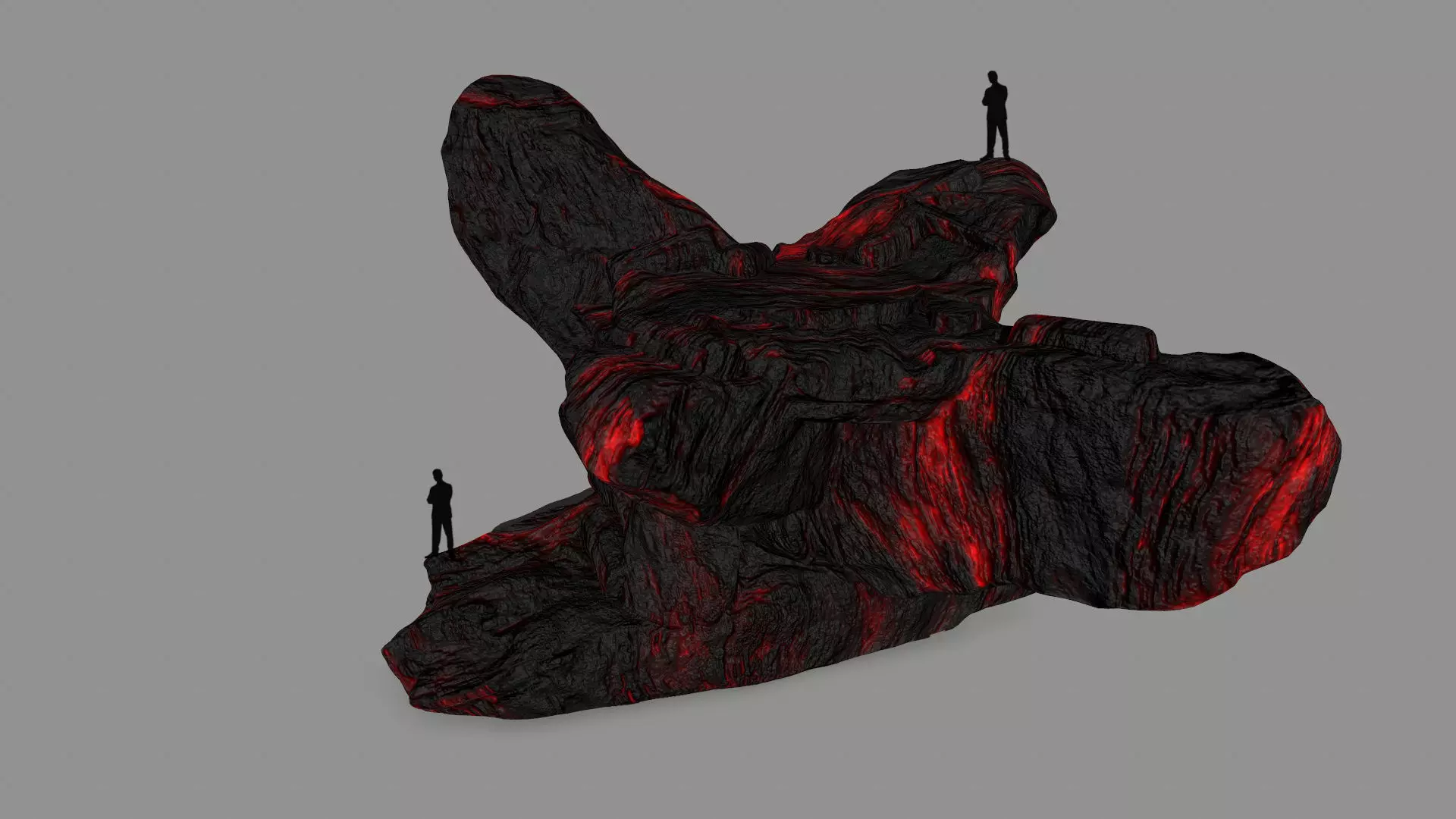 lava temple Low-poly 3D model_0