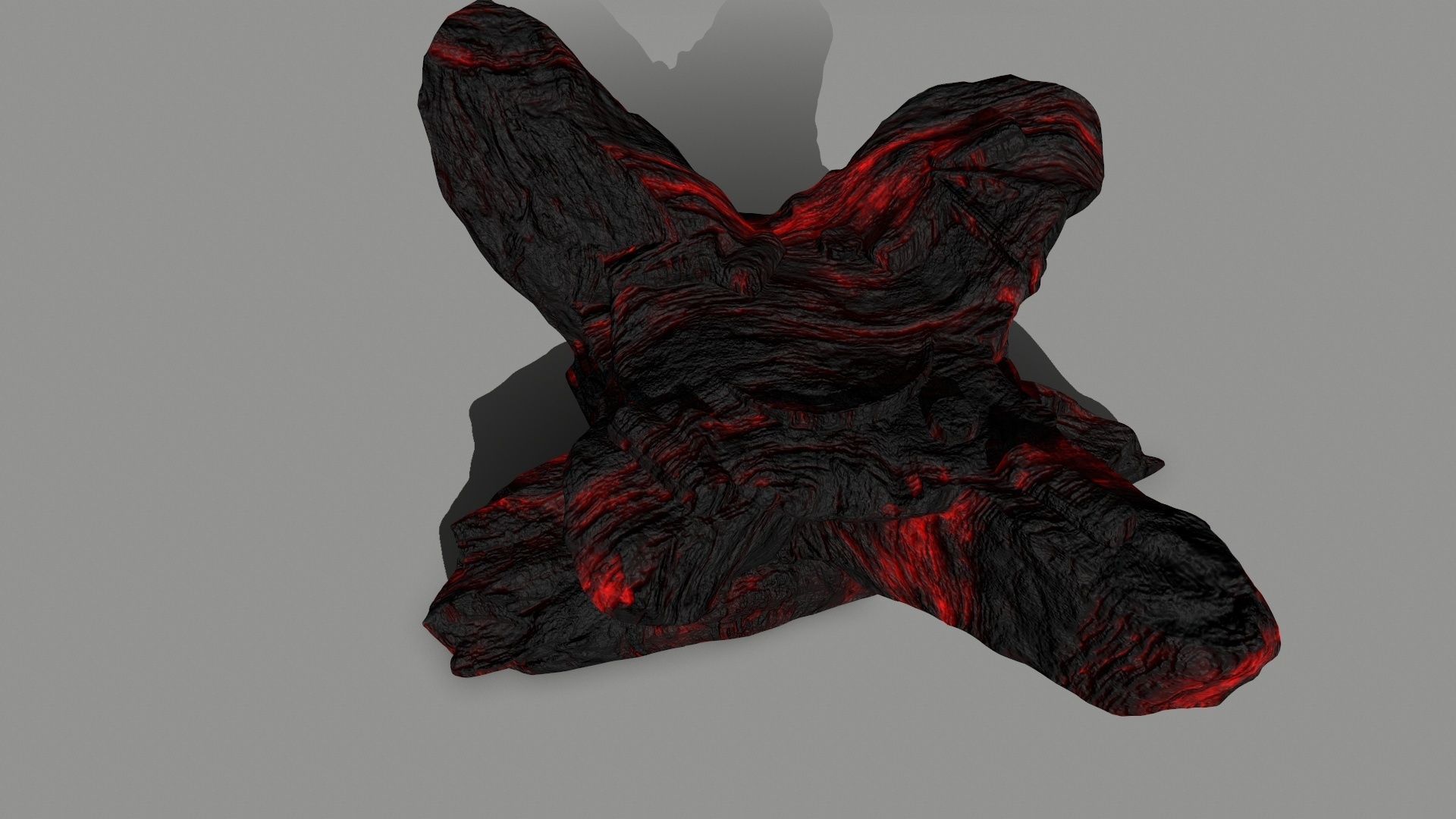 lava temple Low-poly 3D model_8