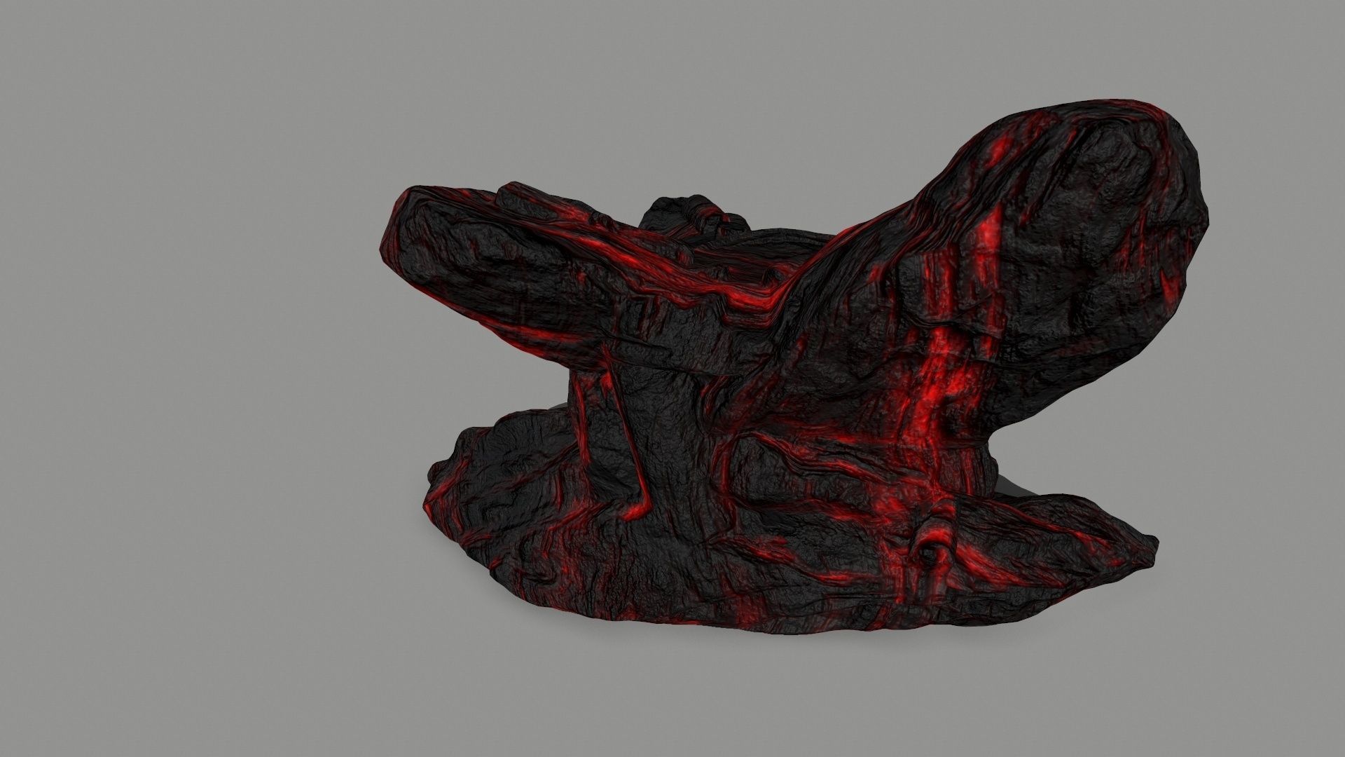 lava temple Low-poly 3D model_4