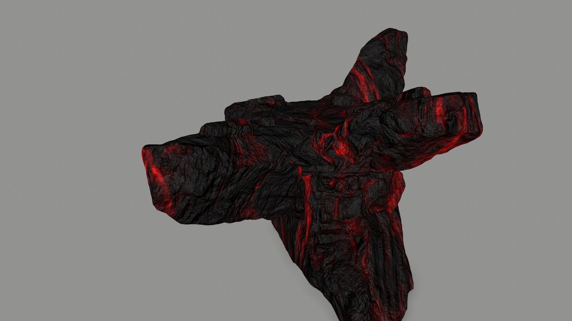 lava temple Low-poly 3D model_6