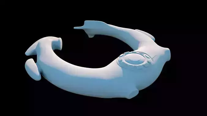 Alien Juggernaut spaceship 3D model