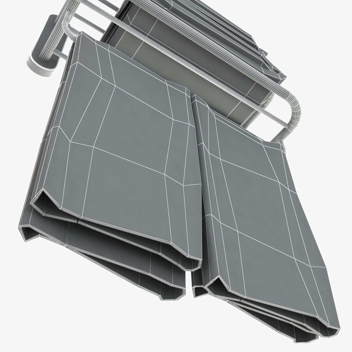 Heated Towel Rail With Towels 3D model_14