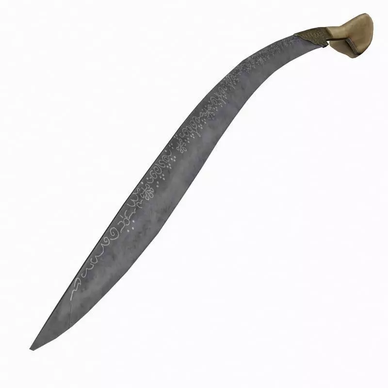 Yatagan Ottoman sabre 3D model