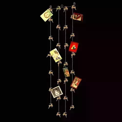 Pottery Barn Reindeer Card Holder 3D model