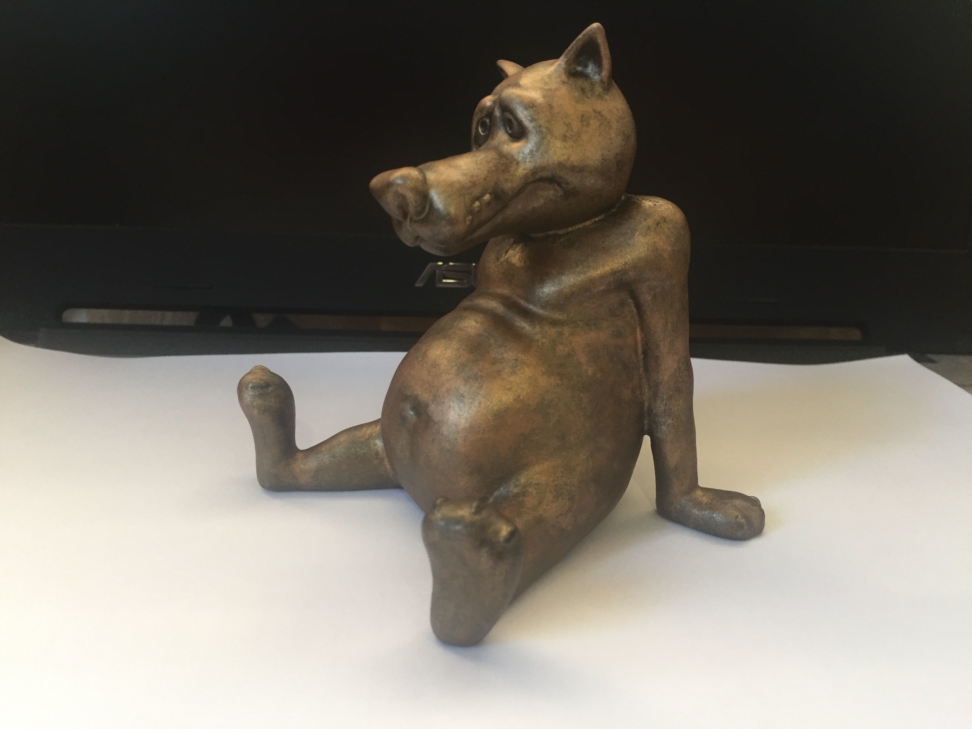 Wolf from cartoon 3D print model_3