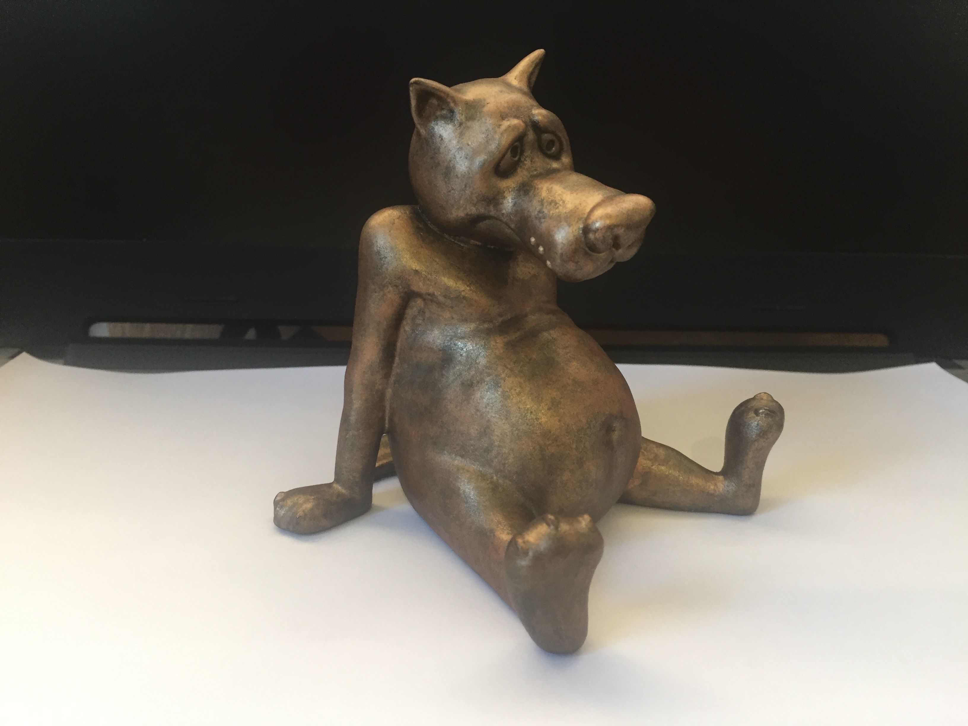 Wolf from cartoon 3D print model_4