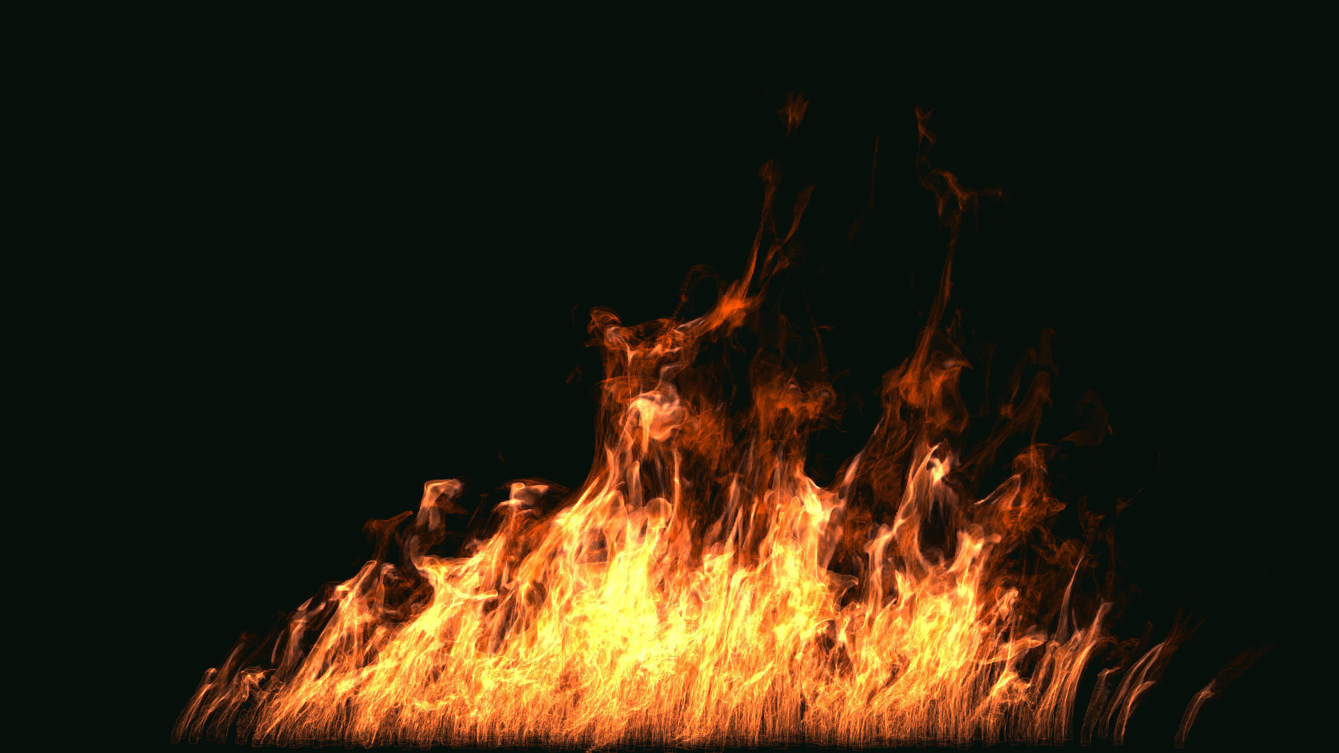 FumeFX Large Scale Fire Low-poly 3D model_6