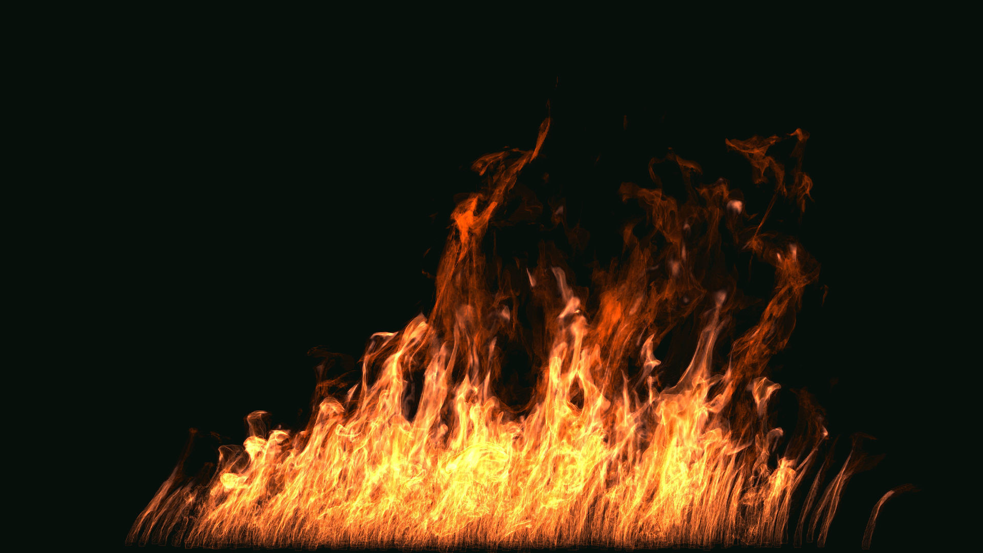 FumeFX Large Scale Fire Low-poly 3D model_5