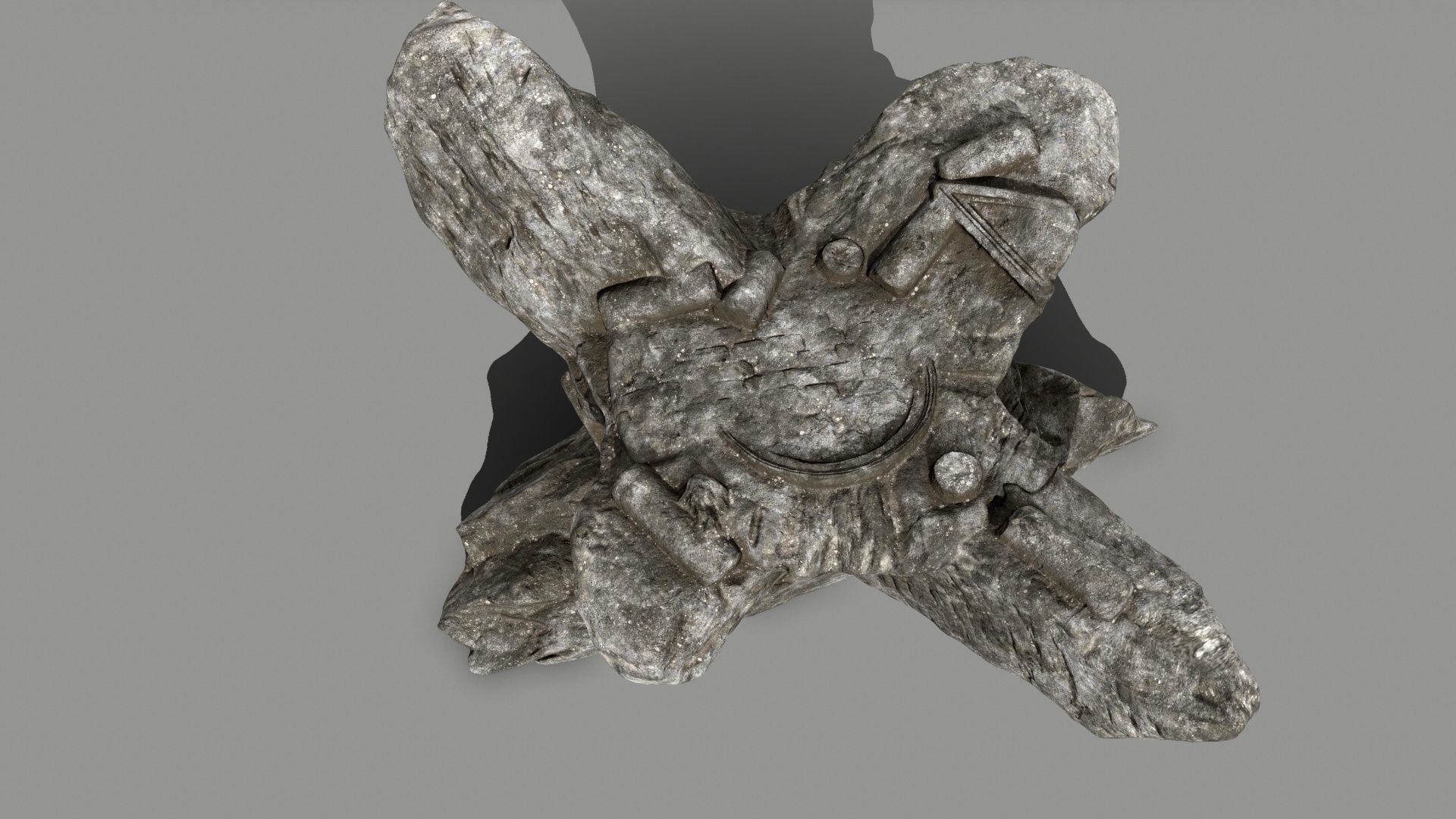 old temple Low-poly 3D model_9