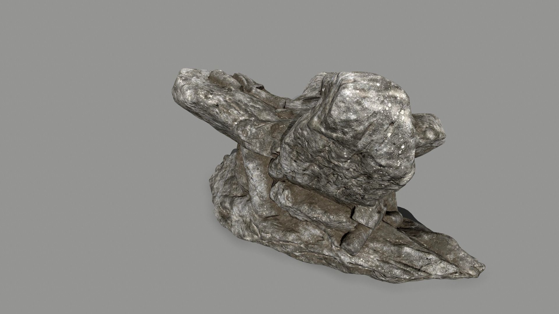 old temple Low-poly 3D model_4