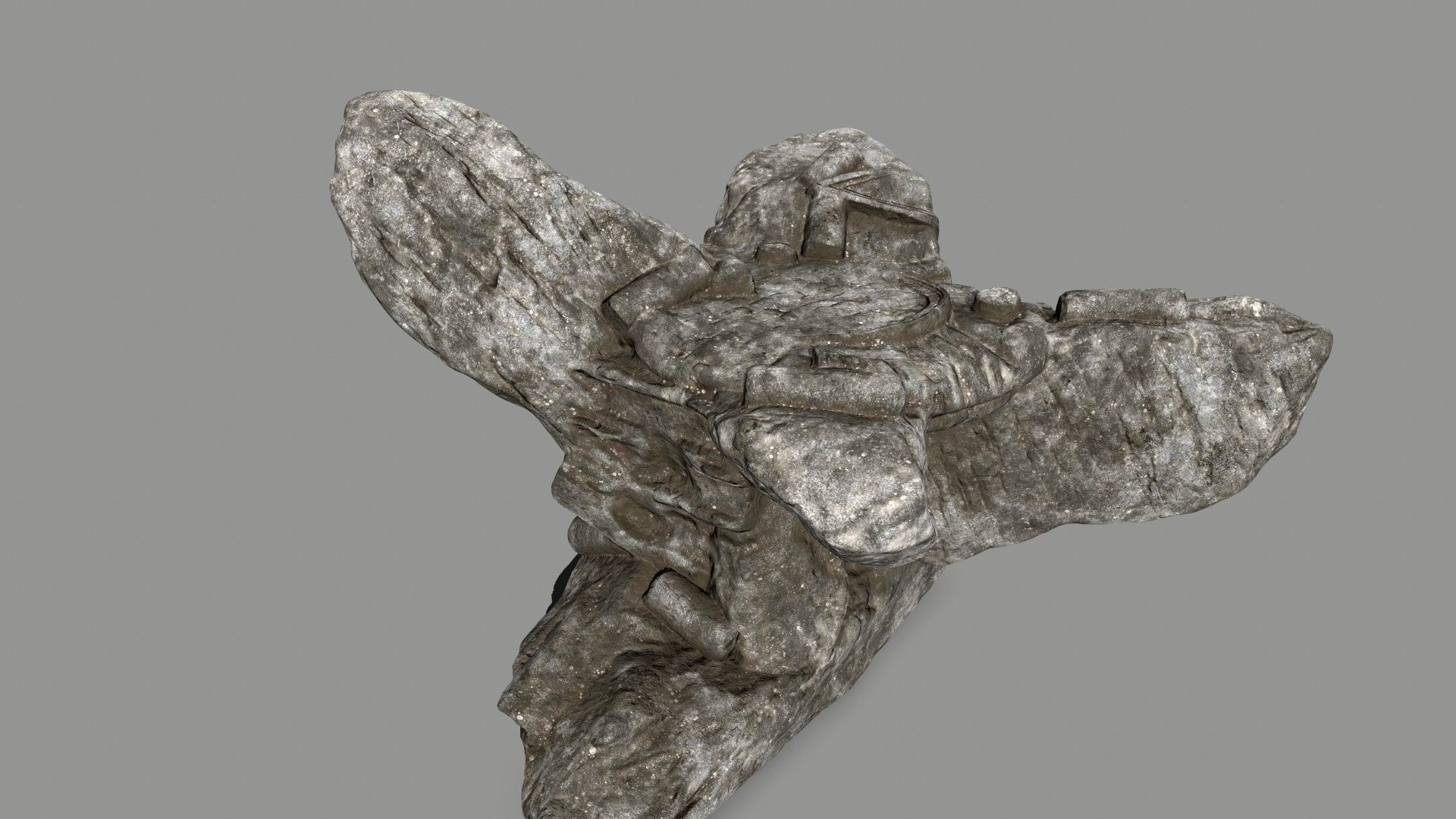 old temple Low-poly 3D model_2