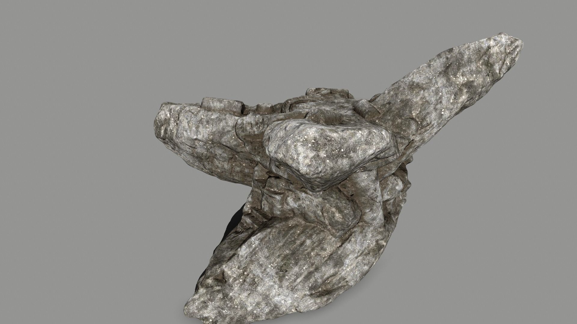 old temple Low-poly 3D model_6