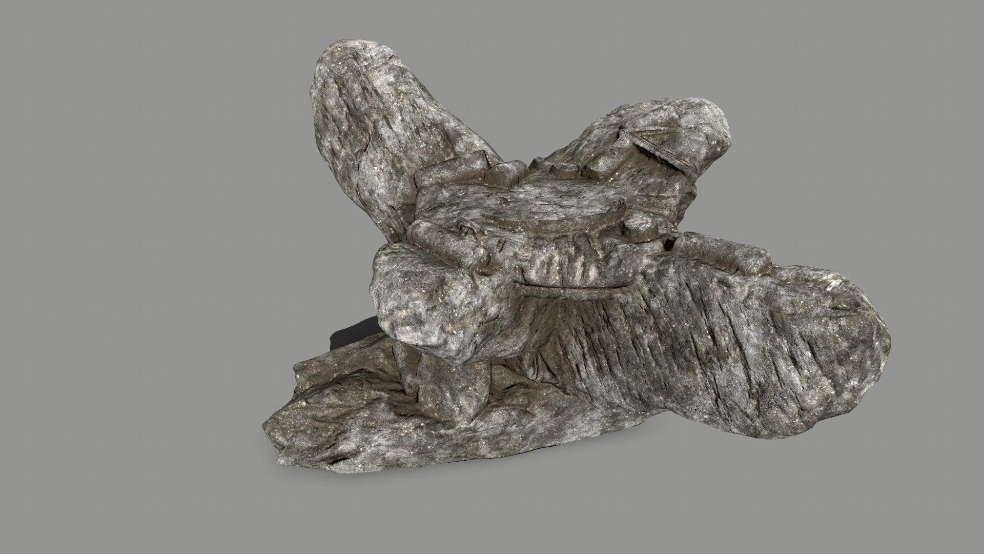 old temple Low-poly 3D model_1