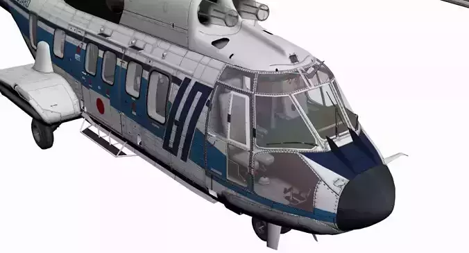 AS332 MkII Super Puma 3D model