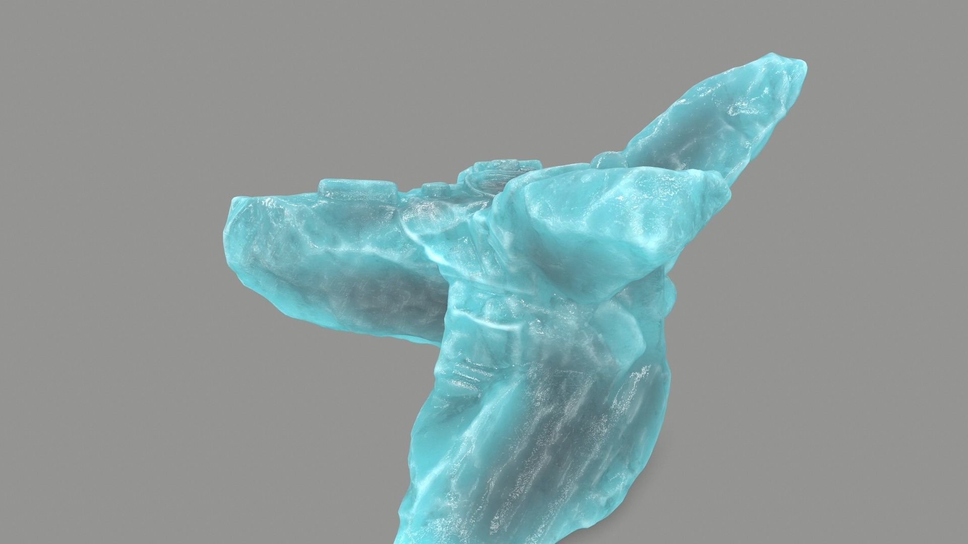 ice temple Low-poly 3D model_6