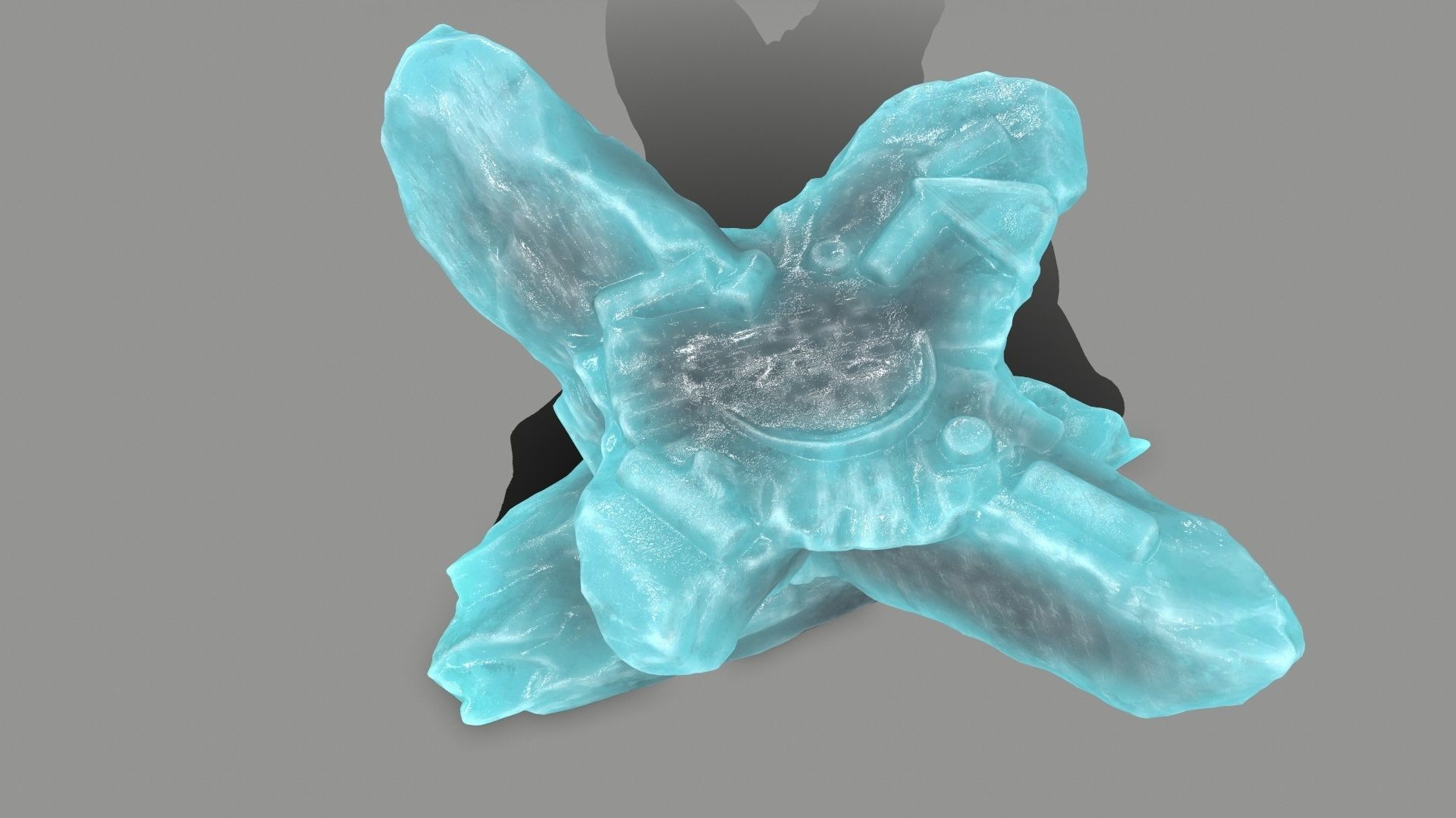 ice temple Low-poly 3D model_9